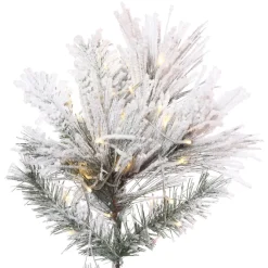Clearance 7.5' Flocked Atka Pine 3Mm 950Ww, K171176Led, General Gifts