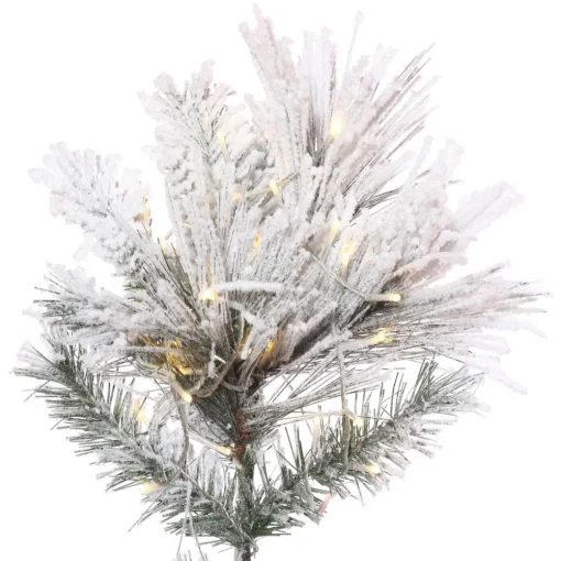 Clearance 7.5' Flocked Atka Pine 3Mm 950Ww, K171176Led, General Gifts