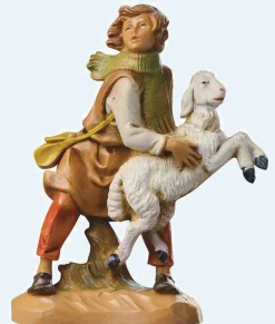Fontanini Aaron Shepherd With Sheep 5", , 72563^ Stocking / Skirt