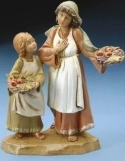 Fashion Ava & Lea Shepherdess And Child 5", , 57523 5"