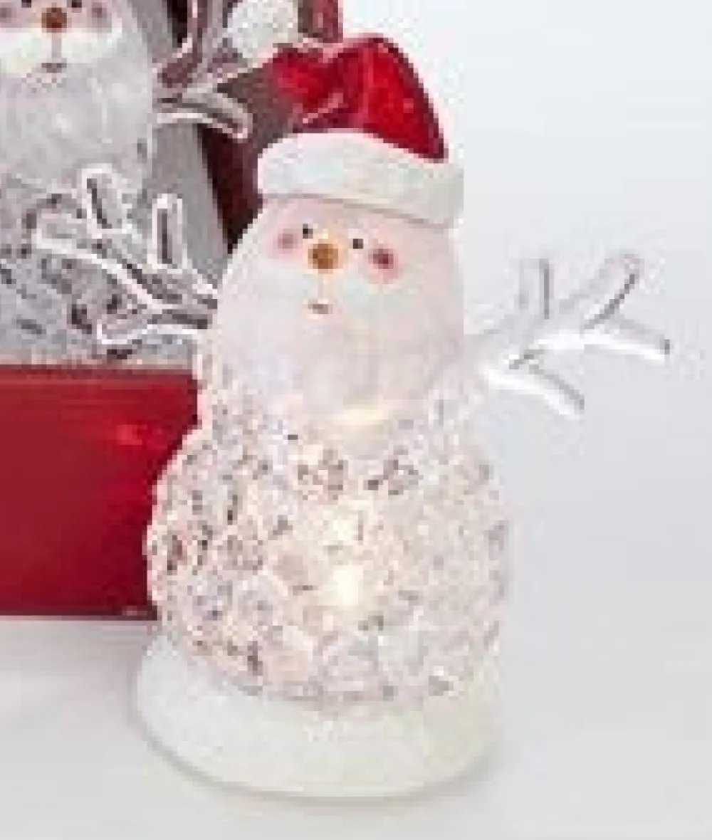 Cheap Battery-Operated Led Color Changing Light-Up Snowman/Santa Speciality