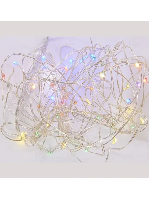 Kurt S Adler Battery-Operated 50-Light Multi-Colored Led Fairy Twinkle Light Set^ Stocking / Skirt