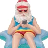 Online Beach Santa In Starfish Float Christmas Ornament, E0467, Kurt Adler Novelty
