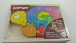 Begin Again , Wooden Snail Number Puzzle, 11202, Puzzles^ Stocking / Skirt