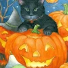 Shop Black Cat Pumpkin Flag General Gifts
