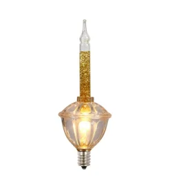 Best Bubble Light Gold Glitter Replacement Bulbs 3 Pk C7/G40