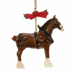 Kurt S Adler Budweiser® Clydesdale Horse Ornament. Ab2121^ Resin