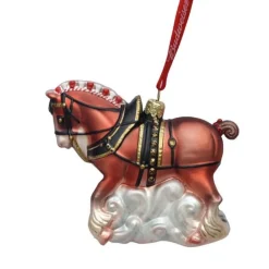 Hot Budweiser Glass Horse Ornament Ab4152 Speciality
