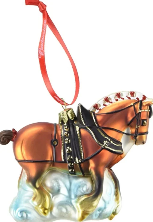 Hot Budweiser Glass Horse Ornament Ab4152 Speciality