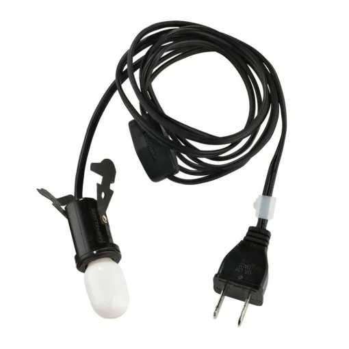 Department 56 Bulb Light With Single Cord, Black^ Halloween General
