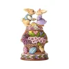 Enesco Bunnies With Rotatable Flowers^ Stocking / Skirt