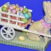 Midwest Importers Bunny Pullinng A Cart Of Eggs^ Easter