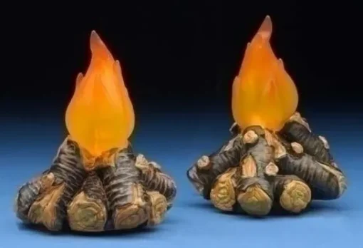 Fontanini Campfires Lighted Set Of 2, , 50813^ Resin