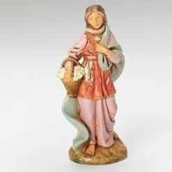 Cheap Claudia Woman With Flower 5", , 54078 5"