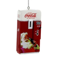 Kurt S Adler Coca-Cola® Red And White Vintage Vending Machine Ornament, Cc2131^ Santas