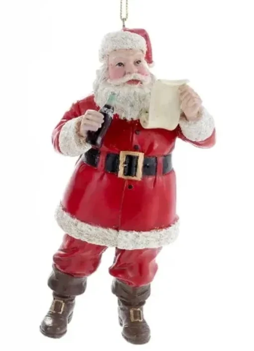 Kurt S Adler Coca-Cola® Santa With Coke, 2 Assorted, Cc2157^ Stocking / Skirt