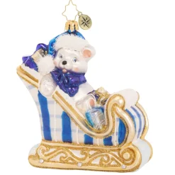 Christopher Radko Cr, A Beary Good Boy Sleigh, 1020394, ^ Christopher Radko