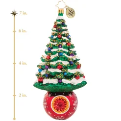 Christopher Radko Cr, A Beautifully Balanced Tree, 1020590, ^ Glass