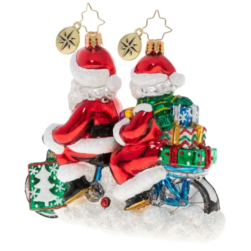 Christopher Radko Cr, A Bicycle Built For Two, 1020406, ^ Santas
