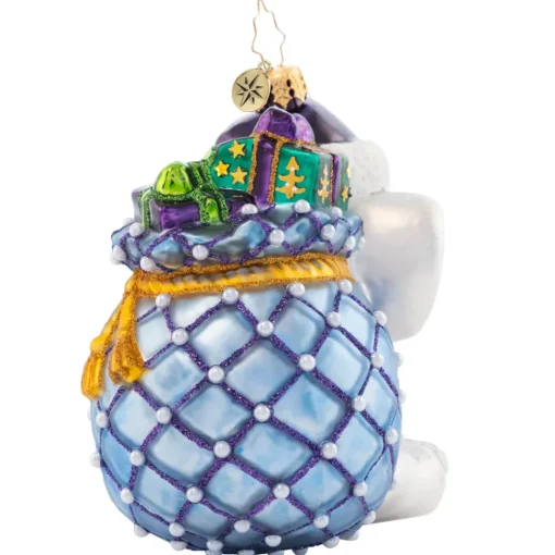 Christopher Radko Cr, An Elephant Never Forgets!, 1021597, Radko. Alzheimer's Awareness^ Blown Glass