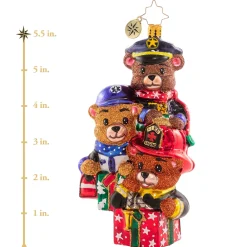 Christopher Radko Cr, Beary Best Rescuers, 1020834, ^ Stocking / Skirt