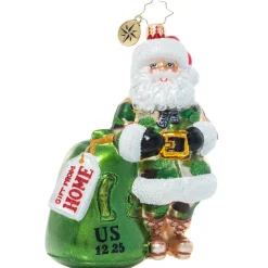 Christopher Radko Cr, Camo Christmas Santa, 1021299, Radko^ Christopher Radko