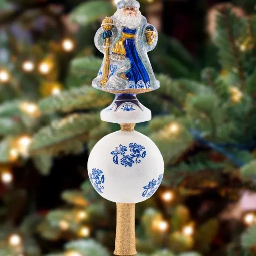 Christopher Radko Cr, Chinoiserie Elegance Santa Finial, 1021534, Radko^ Santas