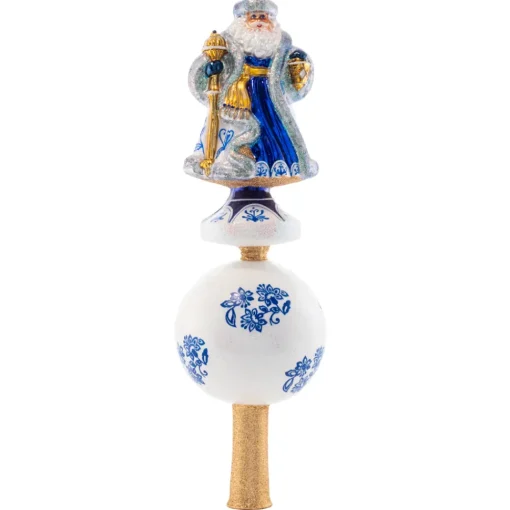 Christopher Radko Cr, Chinoiserie Elegance Santa Finial, 1021534, Radko^ Santas