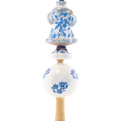 Christopher Radko Cr, Chinoiserie Elegance Santa Finial, 1021534, Radko^ Santas
