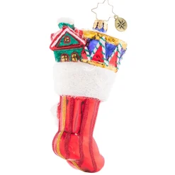 Christopher Radko Cr, Chock-Full Of Cheer, 1020738, ^ Stocking / Skirt