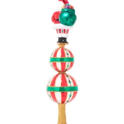 Christopher Radko Cr, Christmas Classics Finial, 1021342, Radko^ Santas