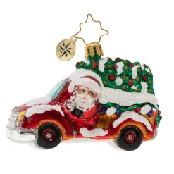 Christopher Radko Cr, Christmas Tree Delivery Gem, 1020247, ^ Santas