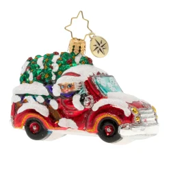 Christopher Radko Cr, Christmas Tree Delivery Gem, 1020247, ^ Santas