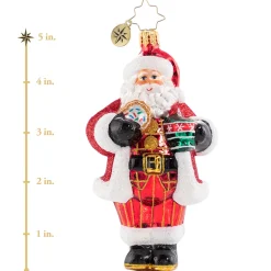 Christopher Radko Cr, Cocoa Cravings Claus, 1020739, ^ Blown Glass