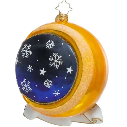 Christopher Radko Cr, Crescent Moon Christmas, 1021112, ^ Santas
