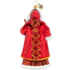 Christopher Radko Cr, Crimson-Clad Santa, 1020302, ^ Santas