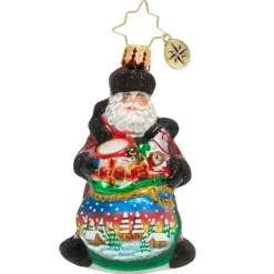 Christopher Radko Cr, Delightful Delivery Gem, 1020245, ^ Santas