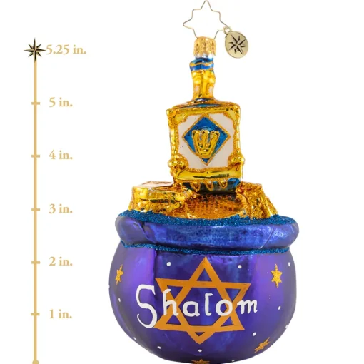 Christopher Radko Cr, Dreidel Jackpot, 1020887, ^ Blown Glass
