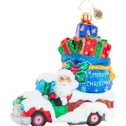 Christopher Radko Cr, Fantastically Freezing Gift Delivery, 1020822, ^ Santas