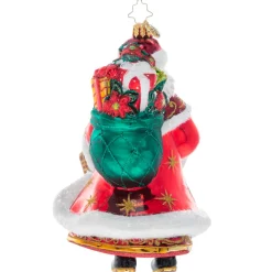 Christopher Radko Cr, Festive Florals Santa, 1020963, Radko^ Santas