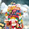 Christopher Radko Cr, Fireplace High Jinks, 1021622, Radko^ Stocking / Skirt