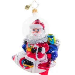 Christopher Radko Cr, Galactic Christmas Delivery, 1020705, ^ Glass