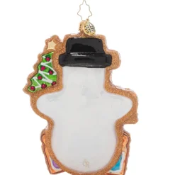 Christopher Radko Cr, Gingerbread Snowman, 1021108, Radko^ Stocking / Skirt