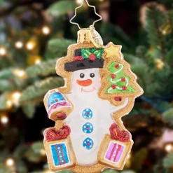 Christopher Radko Cr, Gingerbread Snowman Gem, 1021413, Radko. Gem^ Stocking / Skirt