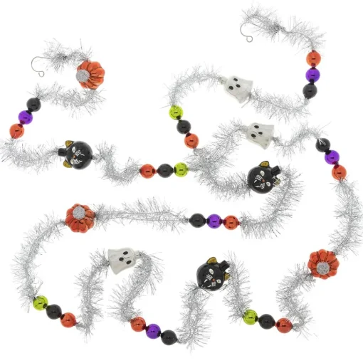 Christopher Radko Cr, Halloween 1 Count 7' Tinsel Garland, 4028054, Radko^ Halloween/Witches