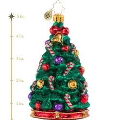 Christopher Radko Cr, High-Fashion Tannenbaum, 1020732, ^ Blown Glass