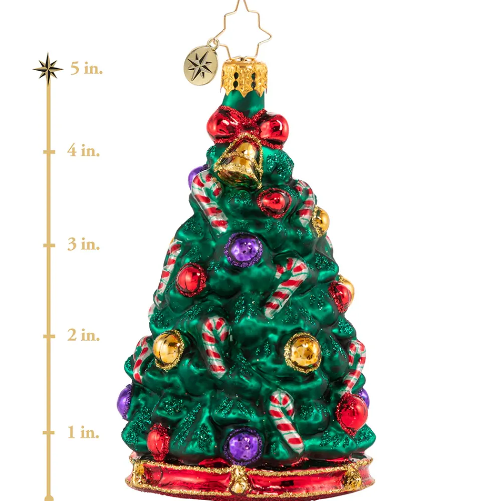 Christopher Radko Cr, High-Fashion Tannenbaum, 1020732, ^ Blown Glass