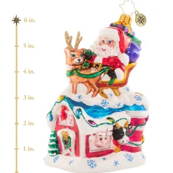 Christopher Radko Cr, Holiday Charm At The Farm, 1020623, ^ Santas