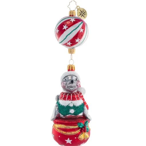 Christopher Radko Cr, It's A Seal-Abration, 1021377, Radko^ Blown Glass