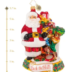Christopher Radko Cr, Masterpiece By The Mantle, 1020902, ^ Santas